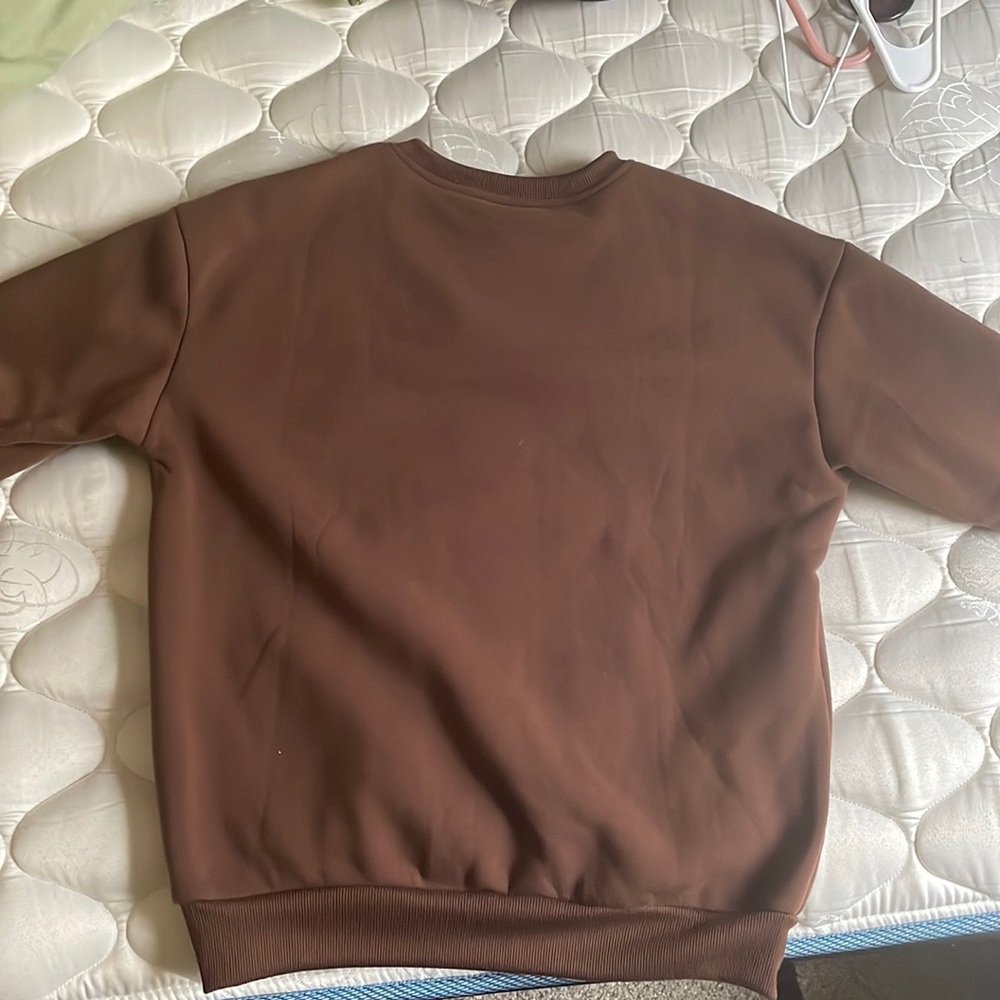 SMALL TEMU SWEATSHIRT BROWN